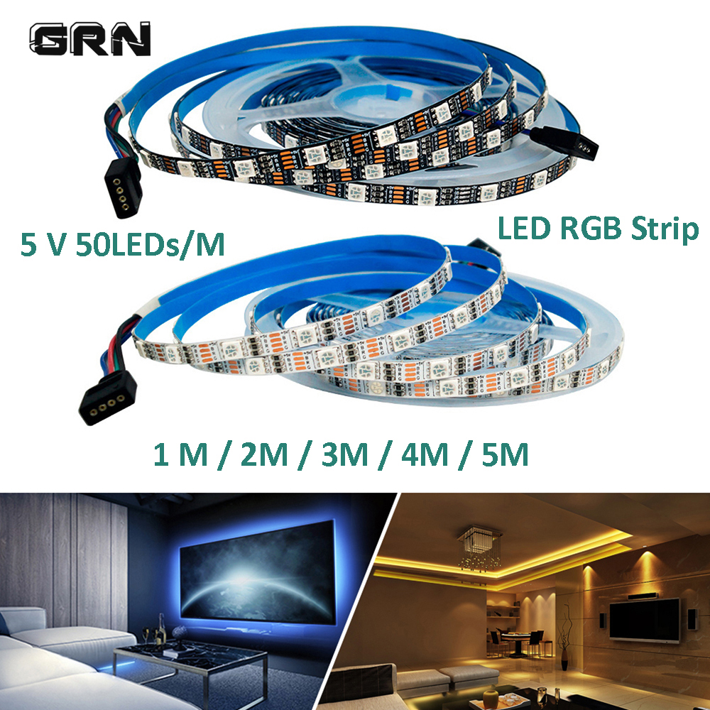 RGB LED Ʈ 5V USB  1/2/3/4/5M SMD 5050 ..